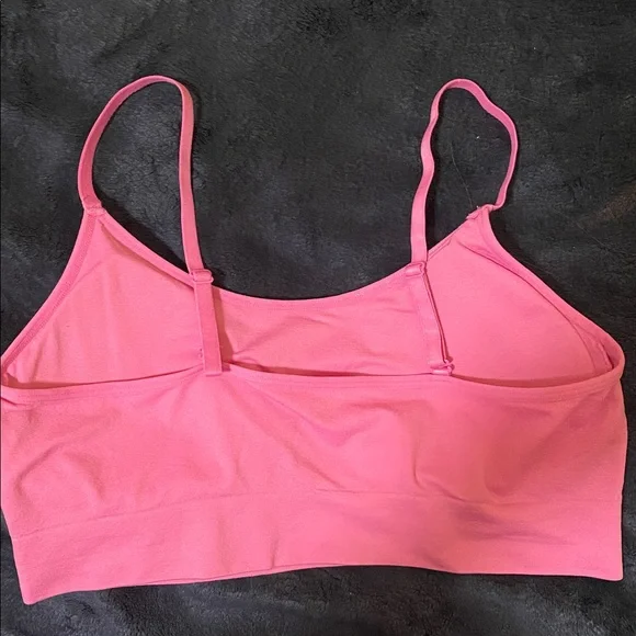 NEW Juicy Couture Active Pink Bra with Rhinestone Logo - Picture 3 of 4